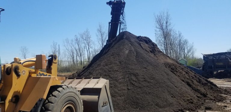 Topsoil Being Screened To Sell